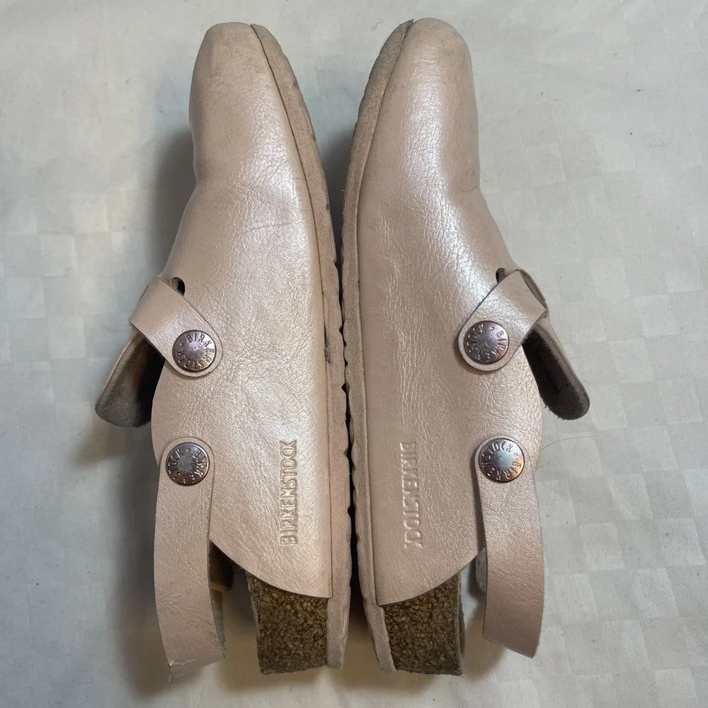 Birkenstock Kay Slingback Mules Birko-Flor Light Rose‎ Narrow A/B Kids 1 EU 32